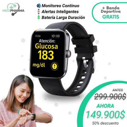 GlucoVida PRO® - Glucosa Bajo Control desde tu Muñeca