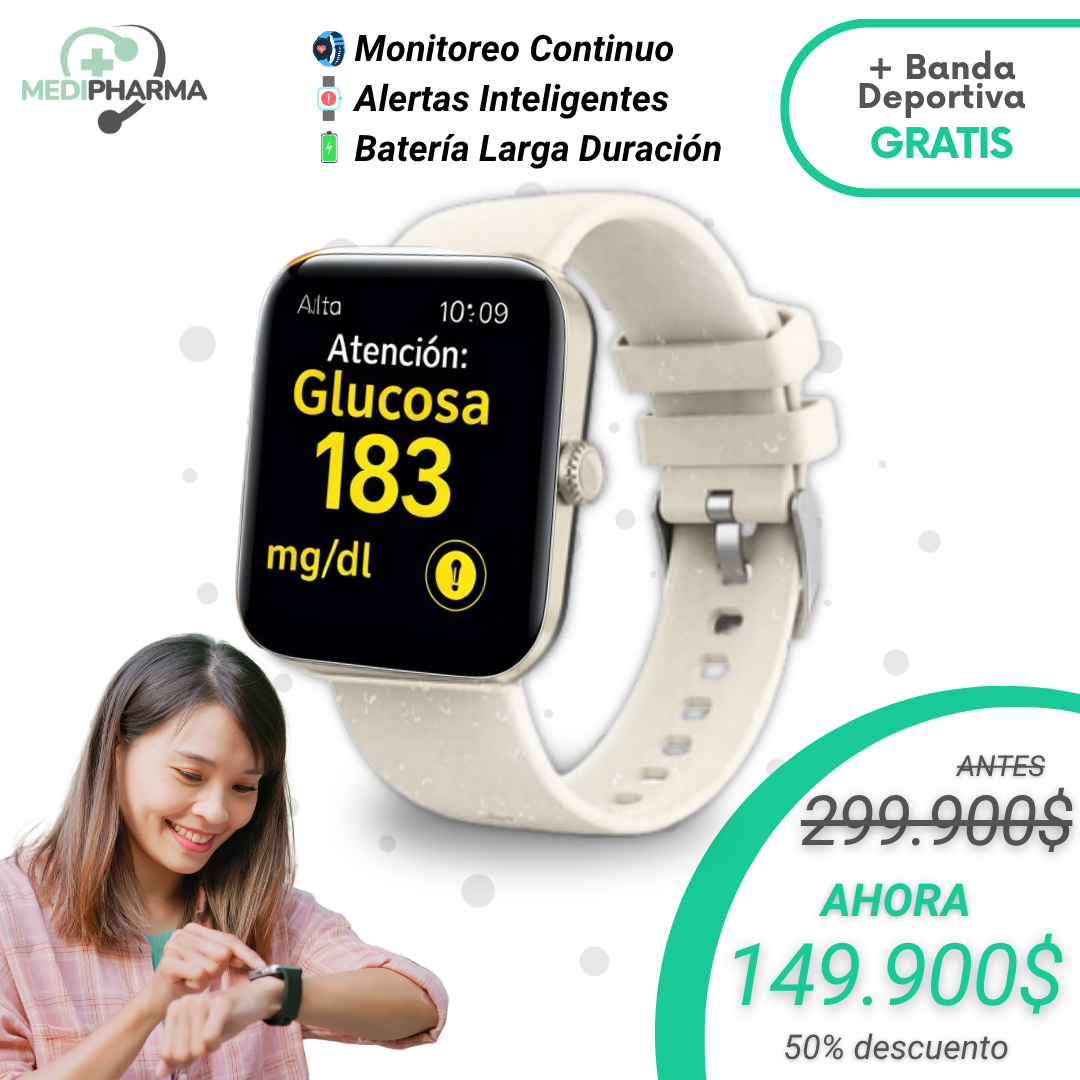 GlucoVida PRO® - Glucosa Bajo Control desde tu Muñeca